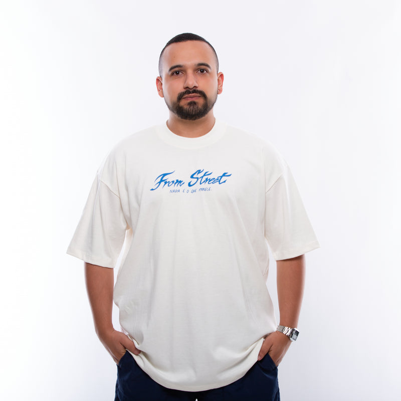 Camisa Oversized - Bodão Marrom - Off-White