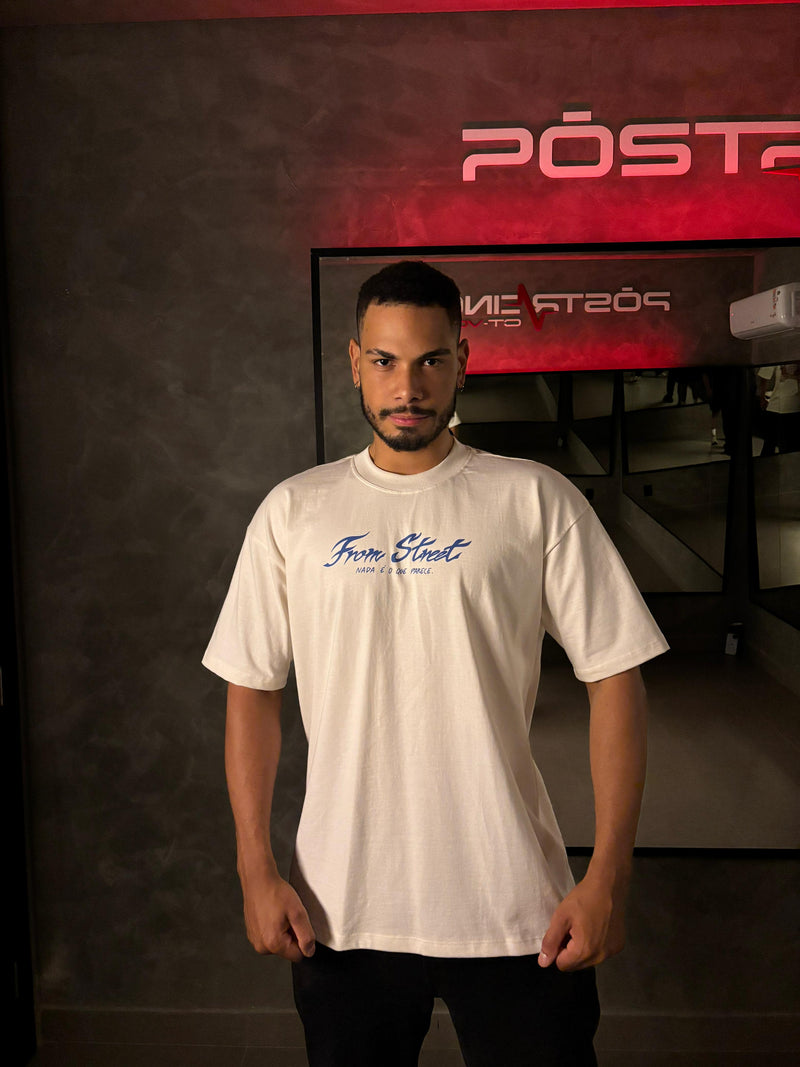 Camisa Oversized - Bodão Marrom - Off-White