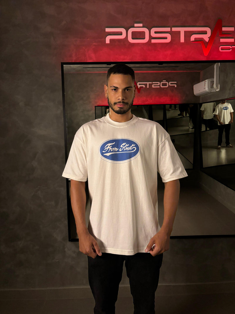 Camisa Oversized - Retrô Azul