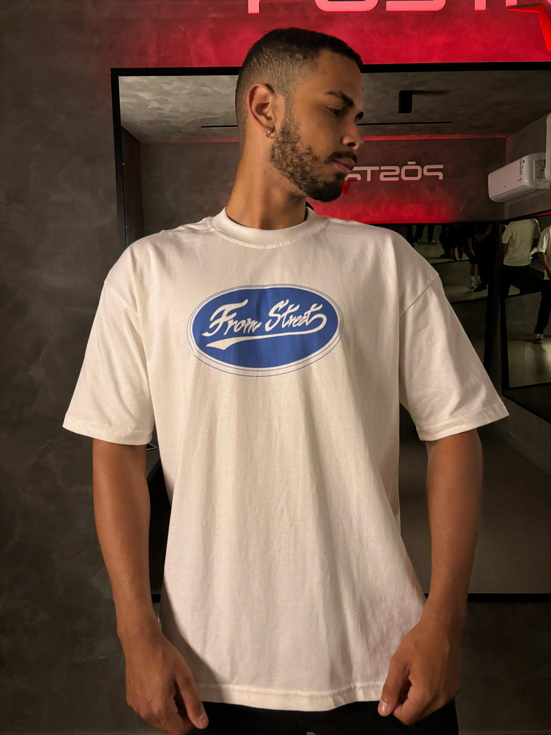 Camisa Oversized - Retrô Azul